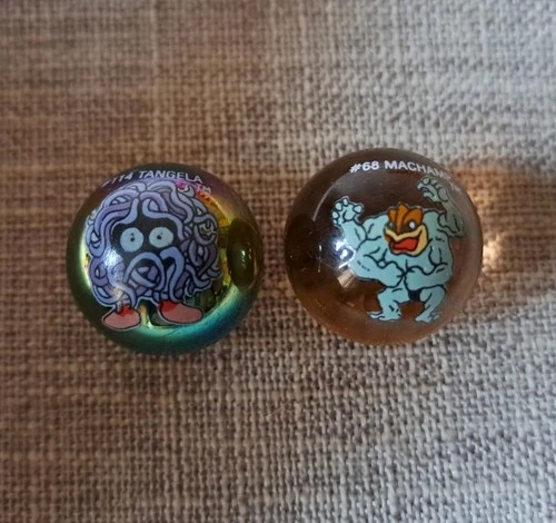Vintage Pokemon Marbles - Machamp & Tangela Set