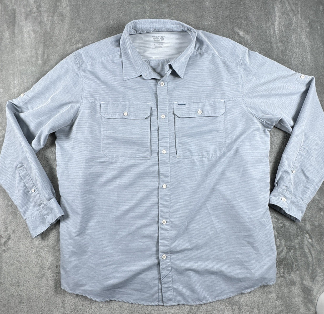 Mountain Hardware Button Down Shirt Mens 2XL Blue… - image 1