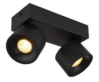 Globo B Rae Led Strahler Metall Schwarz Matt, 2X Led, Warmweiß, 600 Lm, IP20, Sc