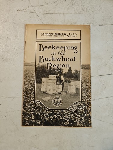 Antique 1922 USDA Farmers Bulletin 1216 Beekeeping In The Buckwheat Region