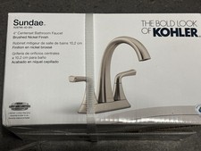 KOHLER Sundae 4" Centerset 2-Handles Bathroom Faucet in Vibrant Brushed Nickel