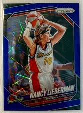 2025 Panini Prizm WNBA Nancy Lieberman #34 Blue Velocity Phoenix Mercury