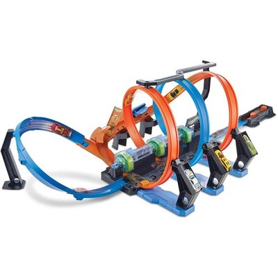 *** Hot Wheels Action FTB65 Korkenzieher - Crash Corkscrew Rennstrecken-Set ***