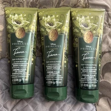 3  Bath & Body Works DISNEY PRINCESS TIANA Body Cream-24 Hour LOTION 8 OZ