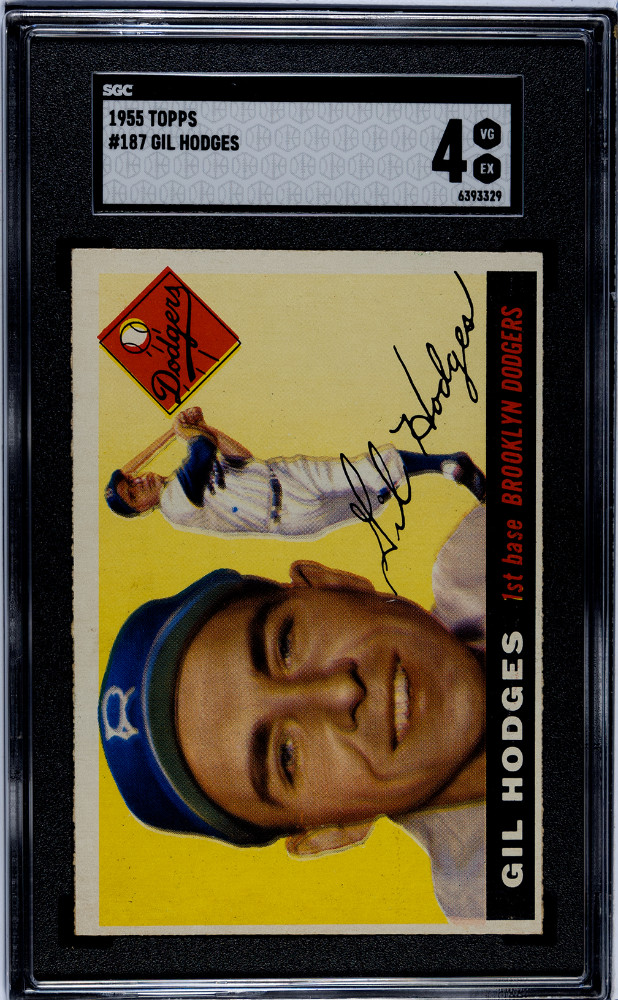 1955 Topps Gil Hodges #187 SGC 4