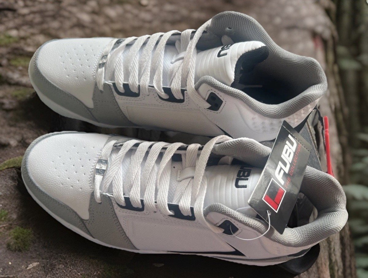 NEW W/TAGS FUBU Men's the Hustle Athletic Leisure Sneakers, White Size