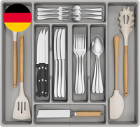 Lifewit Besteckkasten, 51.6 X 42 Cm Besteckeinsatz FüR 60Er Schublade, Abnehmbar