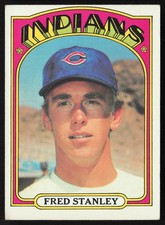 1972 Topps Fred Stanley Cleveland Indians