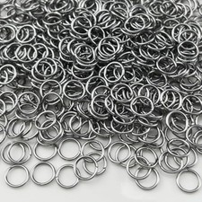 600pcs 8mm Stainless Steel Jump Rings Connector Rings for DIY Craft Je