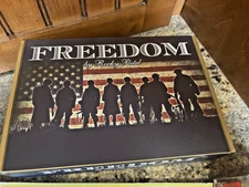 FREEDOM TRIBUTE TO THE MILITARY ROCKY PATEL EMPTY WOOD CIGAR BOX AMERICAN FLAG