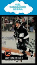 Steve Duchesne 1991-92 Pro Set French #96 Philadelphia Flyers Hockey Card