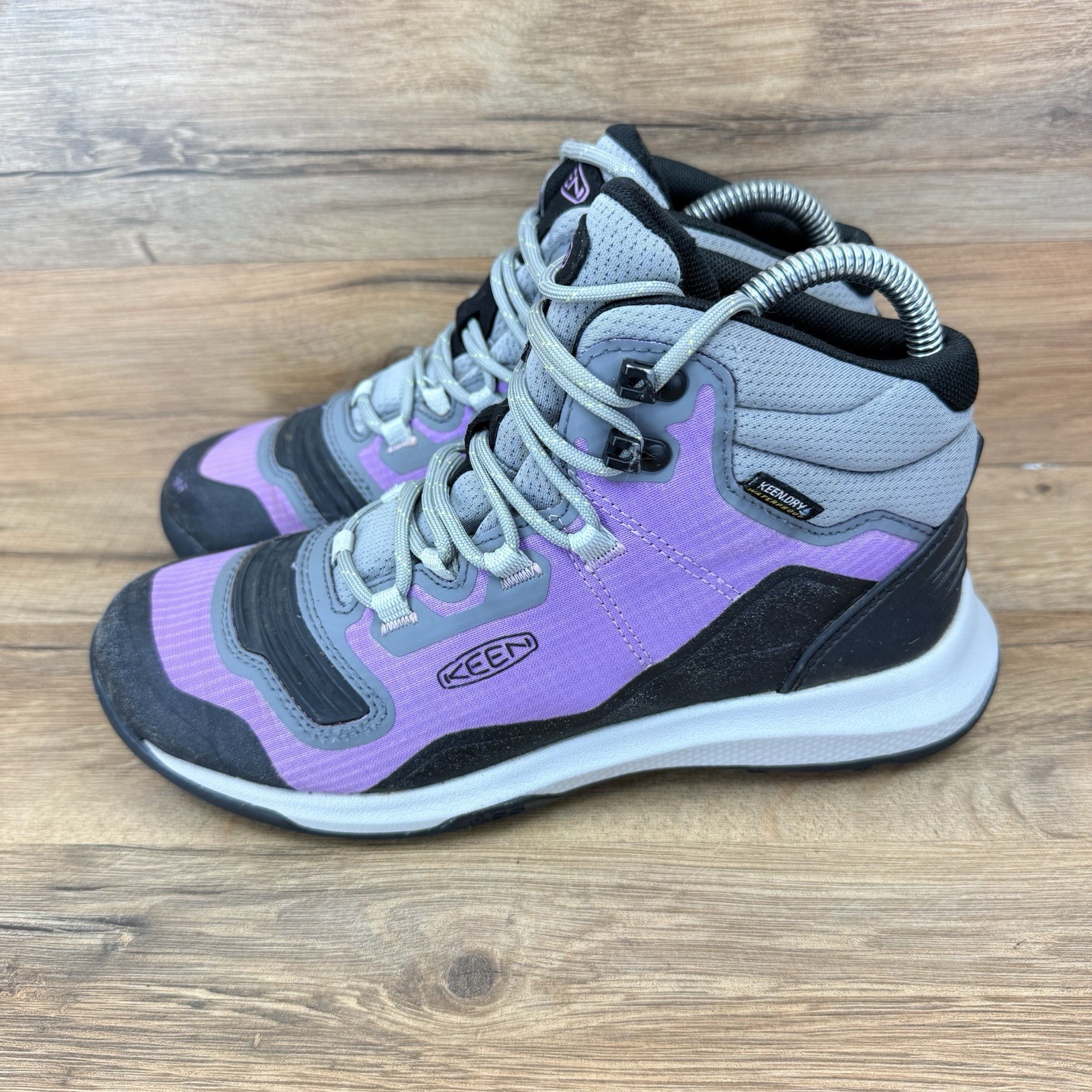 Stivali Keen taglia 6 donna Tempo Flex Mid impermeabili grigi