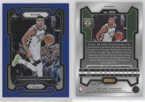 2023-24 Panini Prizm Blue Prizm /199 Giannis Antetokounmpo #103