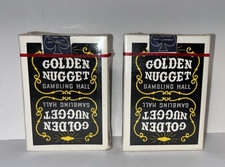 Golden Nugget Gambling Hall Sealed Playing Cards 2 Packs BLACK Read Description