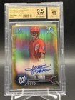 JUAN SOTO 2016 BOWMAN CHROME 1ST AUTOGRAPH TRUE GOLD REFRACTOR GEM MINT BGS 9.5