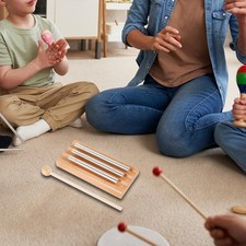 Carillon à main avec trio de 3 tons et maillet pour la prière en classe