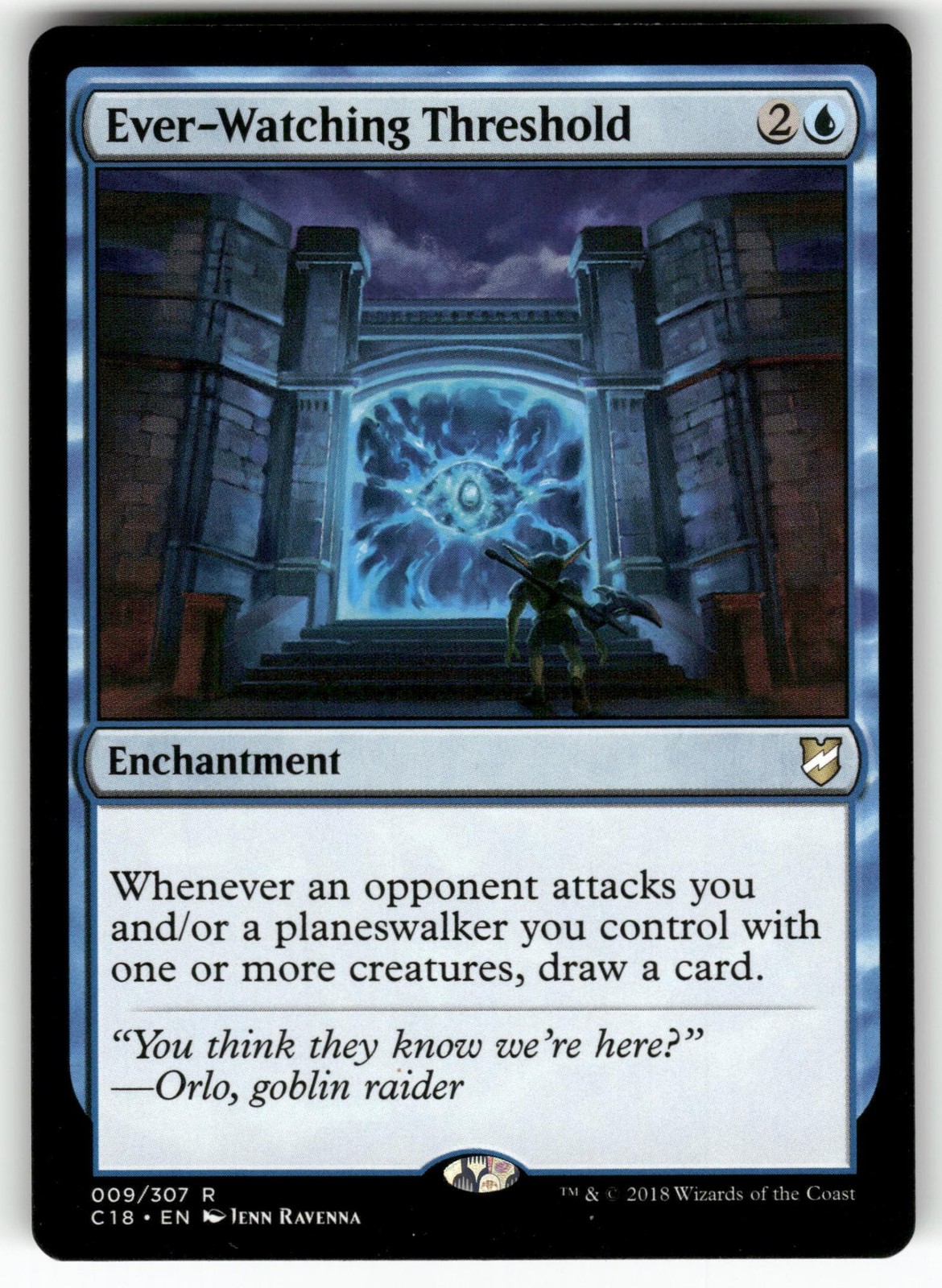 Ever-Watching Threshold 9 Rare Commander 2018 Magic: The Gathering Near Mint