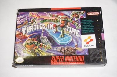 Teenage Mutant Ninja Turtles IV Time (Super Nintendo SNES) Complete in Box CIB