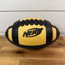 Vintage Nerf Football Weather Blitz Yellow Black Foam 2005 Hasbro Ships Fast