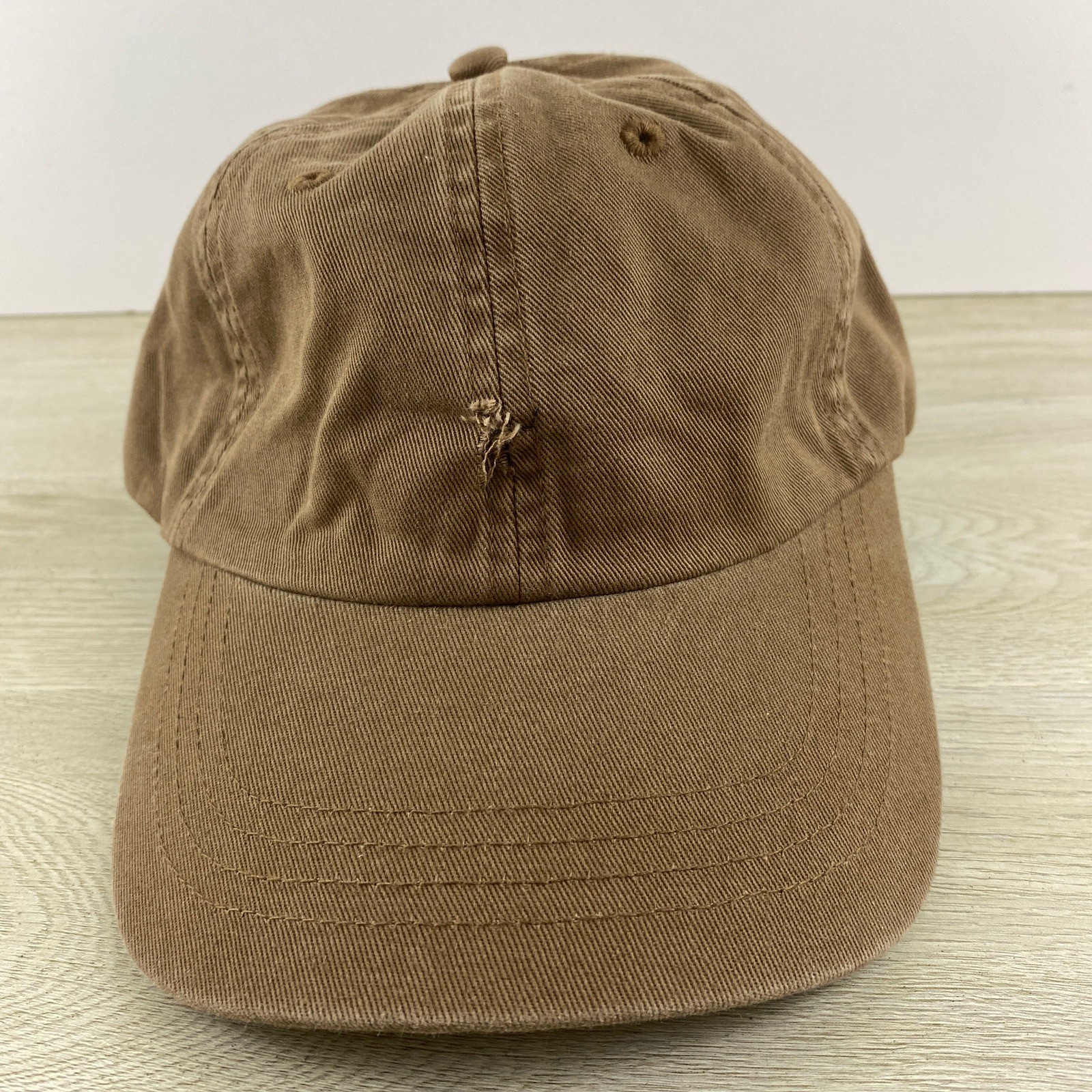 Solid Brown Brown Cap America Hat Adjustable Adul… - image 1