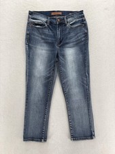Judy Blue Skinny Capri Jeans Womens 7/28 Blue Medium Wash Mid Rise Stretch Denim