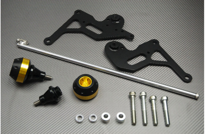Tampons protection GSXR 1000 contre casse carénage Suzuki or 2009 2010 2011