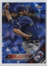 2016 Topps Box Set Chrome Sapphire Edition /250 Brett Cecil #363 0j53