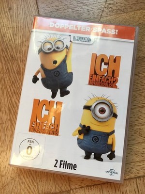 Minions DVD Ich, einfach unverbesserlich 1 + 2 Despicable me 2 Filme