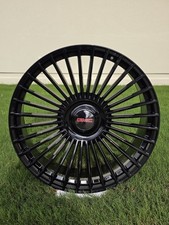 24 Inch Bespoke Revolution Br04 With Red Gmc Floater Cap In Gloss Black