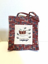 LONGABERGER RED WHITE AND BLUE PURSE WITH FRONT POCKET AND BEES AND SPARKLES