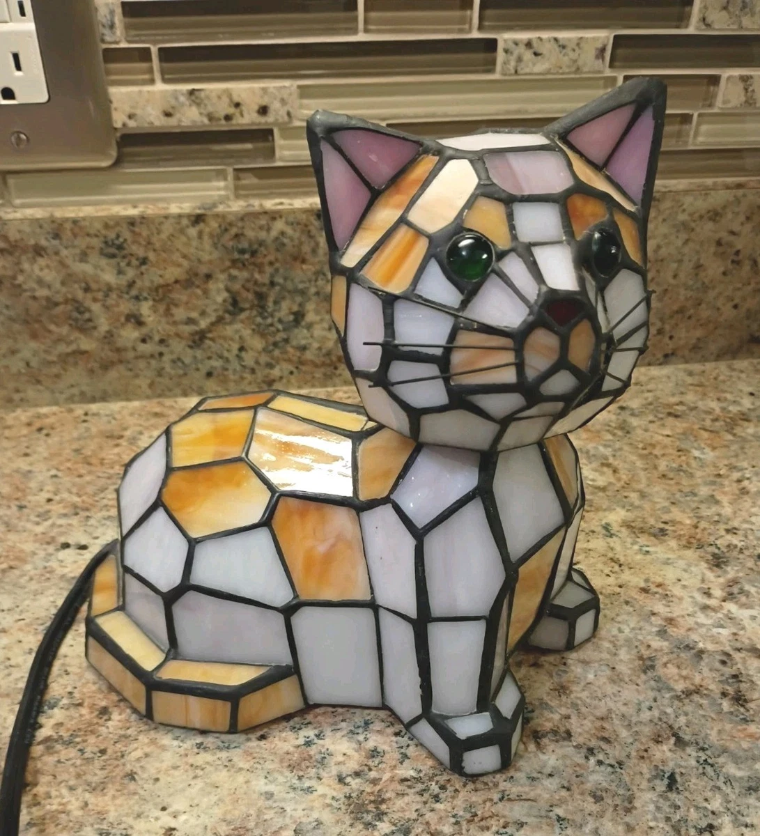 tiffany cat lamp products for sale | eBay