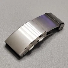 18mm 316L Stainless Steel Watch Clasp Adjustable Folding Buckle Metal