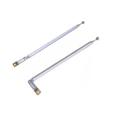 2 Pack 4 Sections Telescopic AM FM Radio Antenna Replacement for TV FM AM Stereo
