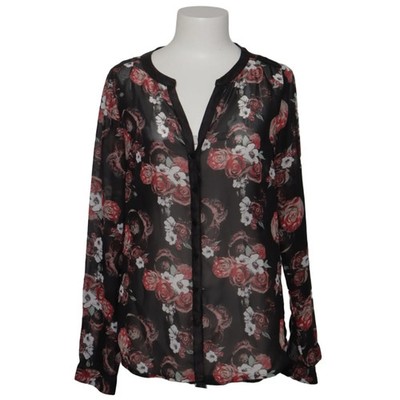 Eight 2 Nine, Bluse, Größe: S/M, Schwarz/Rot/Weiß, Polyester/Polyurethan #Eay