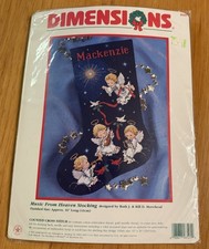 Dimensions Cross Stitch Stocking Kit 8525 Music From Heaven Angels Christmas
