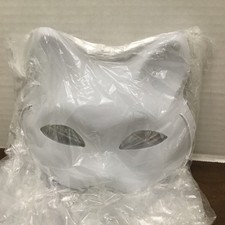 Cat Masks White Paper Cat Masks to Paint Half Blank Animal Cosplay Face 15 Pcs