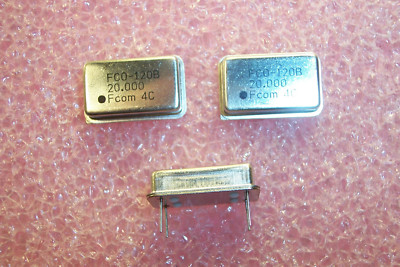 QTY (25) 20MHz FULL SIZE OSCILLATORS TTL 5V FCO120B-20.000MHz FUJICOM NOS 1 TUBE