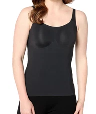 Evelyn & Bobbie~Support Scoop Wirefree Bra Cami~2XL~Black~A644619  12673