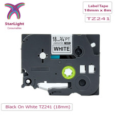 3 Pack Label Tape TZe TZ Fits For Brother P-Touch 18mm/12mm/9mm/24mm Tze-231
