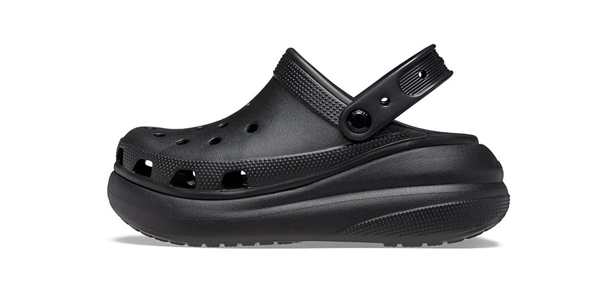 ろーず① Unisex Crocs Crush Clog Black/Black 207521-001 Women's Size 4-13