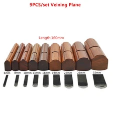 9pcs Set Wood Convex Planes Kits Round bottom plane Carpenter's bull-nose Planer