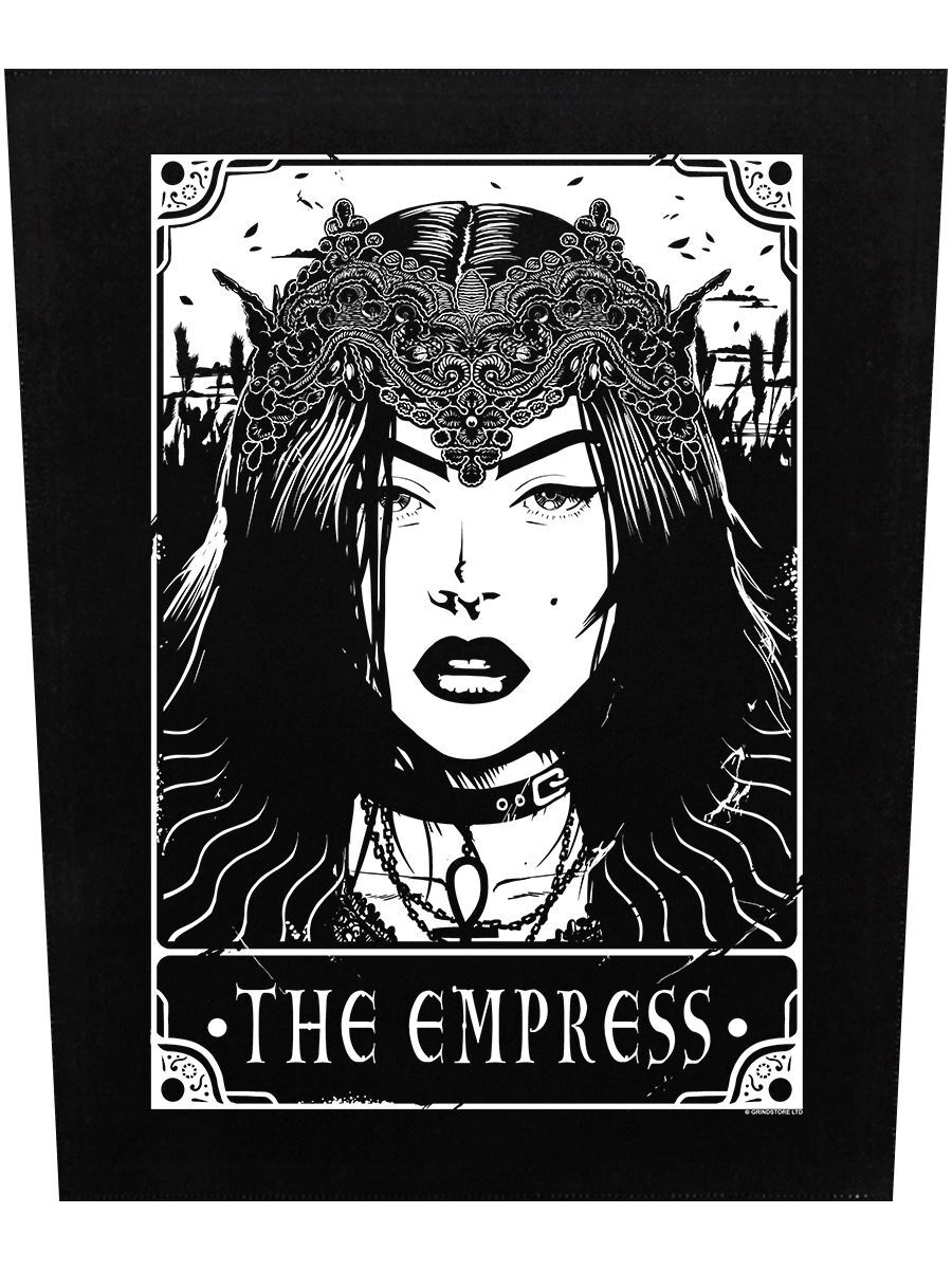 Deadly Tarot Back Patch The Empress Black 29.5x36cm