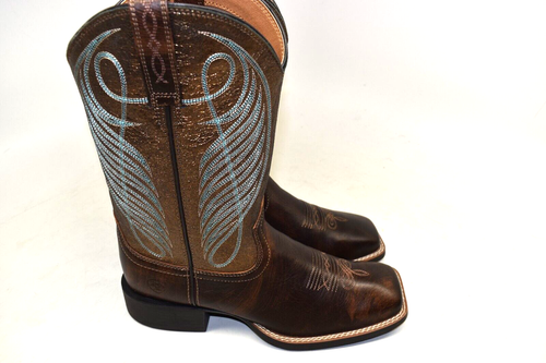 Bota Ariat 8 B Redonda Yukon Marrón Ancha Cuadrada Western Damas - 10016317 - Imagen 8 de 11