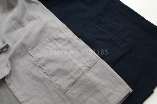 Men Traditional Japanese Pajama Set Robe Pants Kimono Yukata Nightgown Sleepwear - Imagen 16 de 30