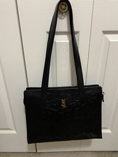 YVES SAINT LAURENT Black Arabesque Tote Shoul...