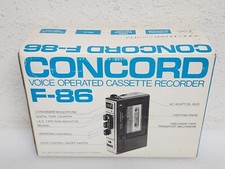 Concord Model F-86 Cassette Tape Recorder Voice
