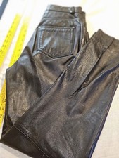 Wilson Sz. 6 Black Leather Womans Pants 7774