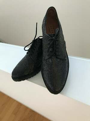 ANOTHER A Damenschuhe Größe 37 schwarz WIE NEU! Tausende Paillettchen!