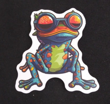 Cute Amphibian Frog Sticker 2.5" x 2.25" AQ