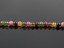 thumbnail 5 - Natural Multicolor Tourmaline Round Stone Bead Necklace 19"